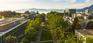 UBC Vancouver Campus aerial shot.