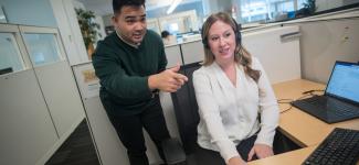People at the ISC Service Desk